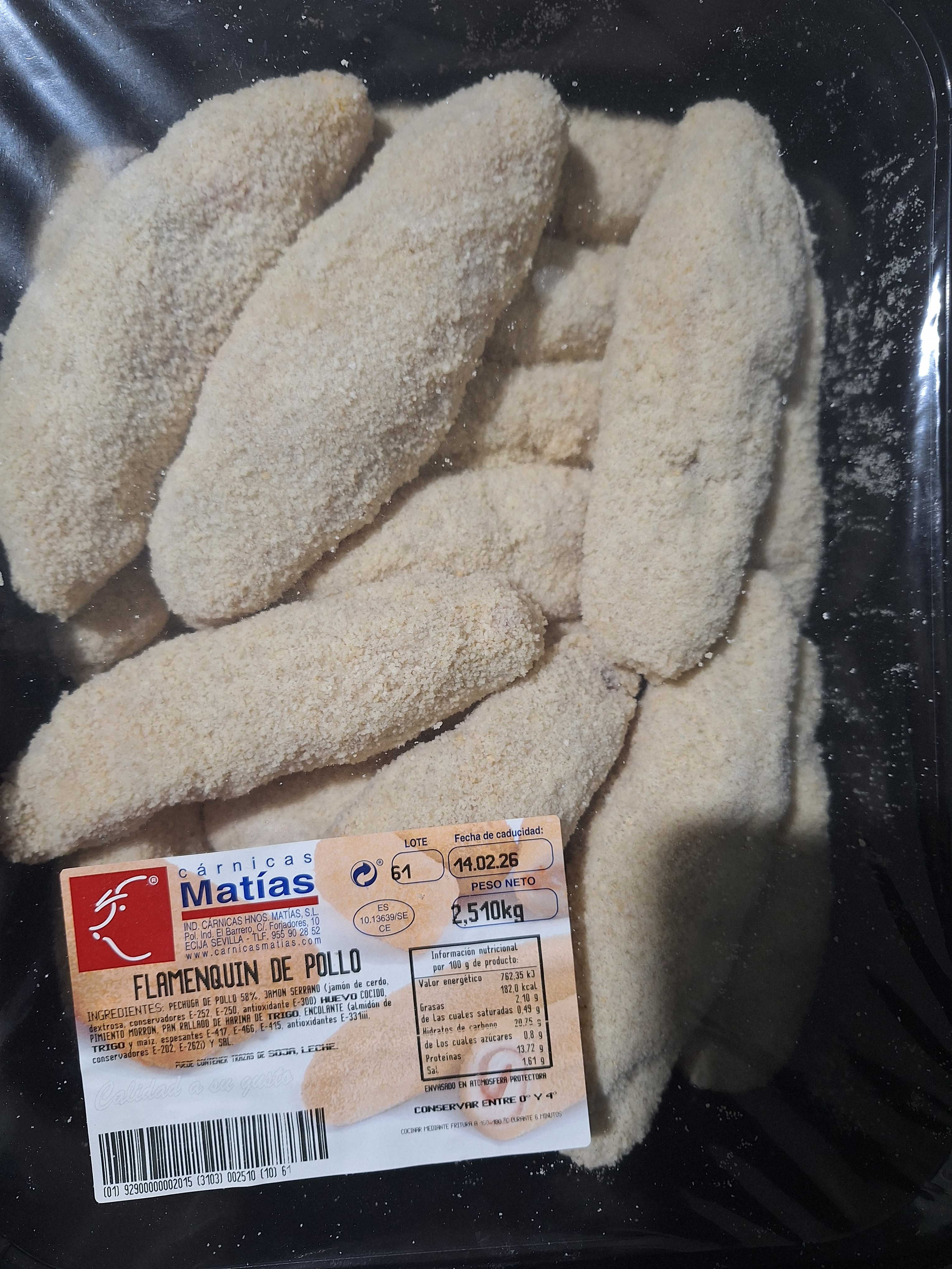 FLAMENQUIN POLLO MATIAS KG