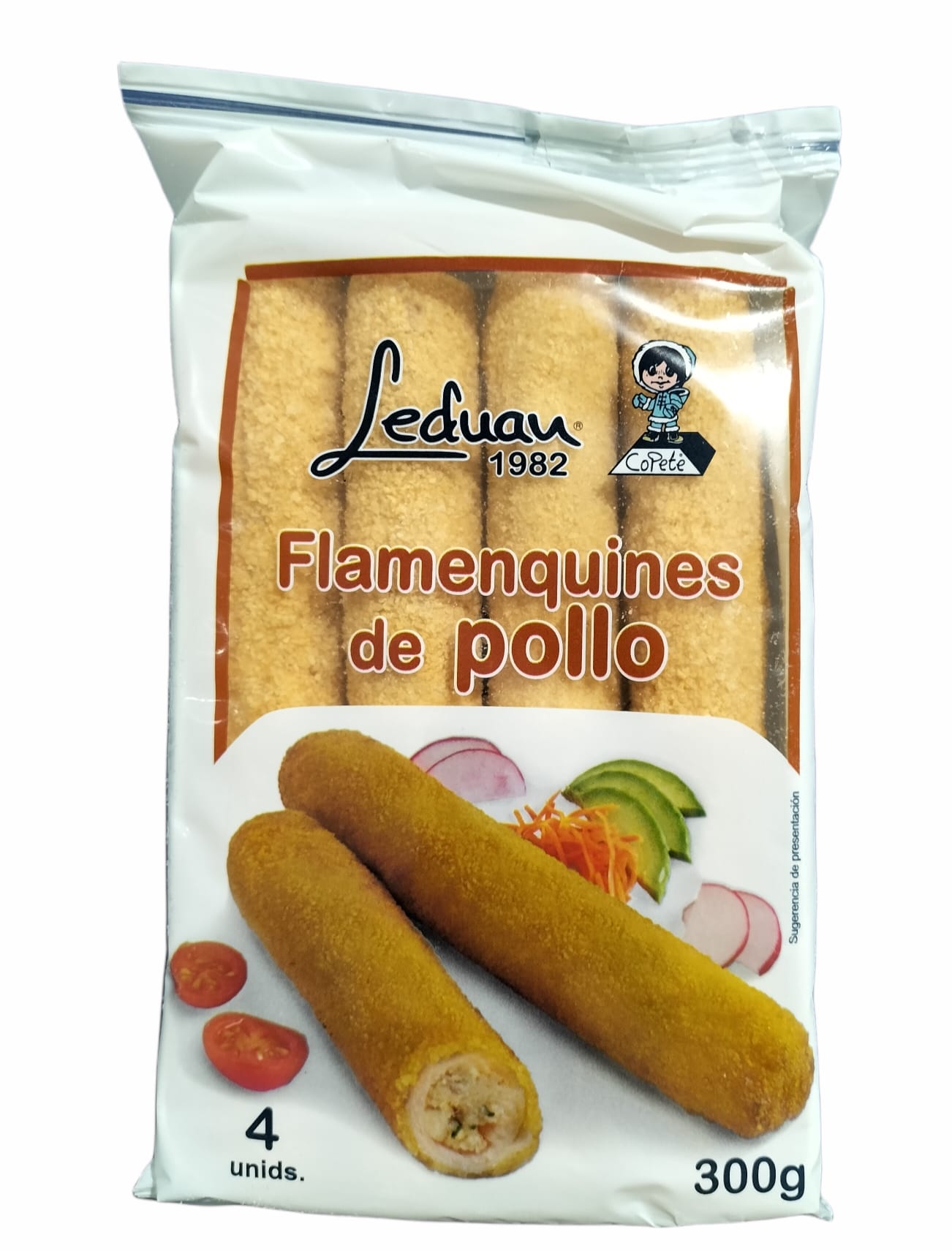 FLAMENQUIN POLLO LEDUAN 12X4UN 300GR
