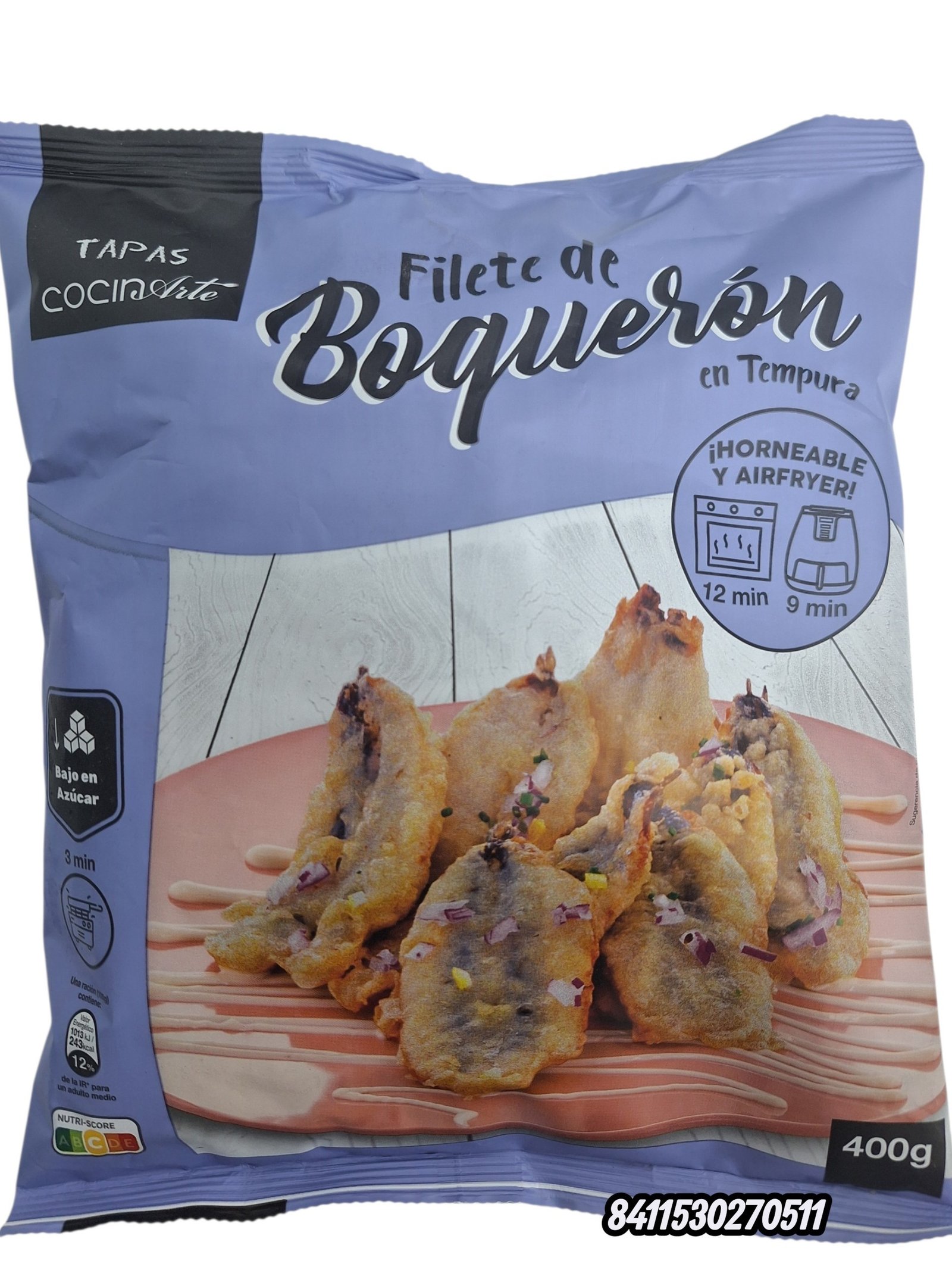 FTE. BOQUERON EN TEMPURA 12X400GR COCINARTE