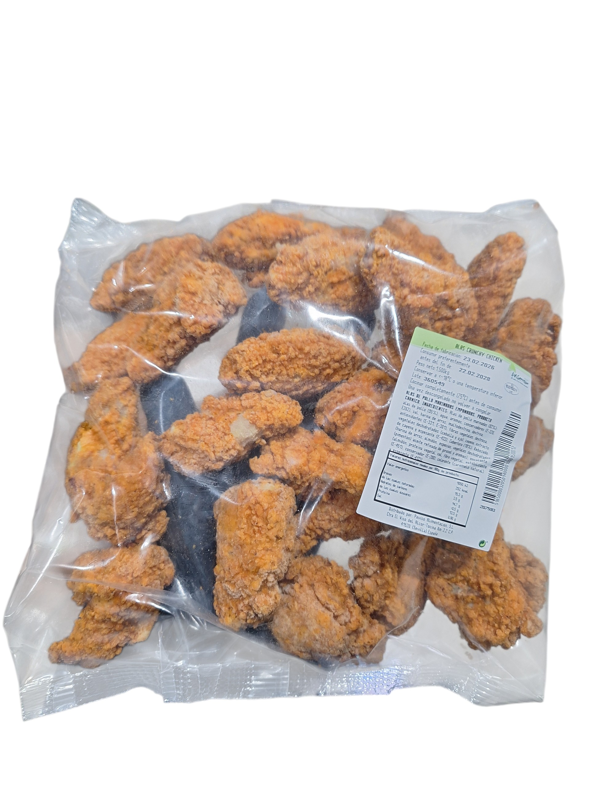 ALAS DE POLLO CRUNCHY AVISERRANO 5X1.5KG