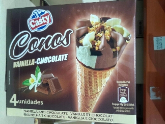 CONO VAINILLA/CHOCO "CASTY" 6X4UND