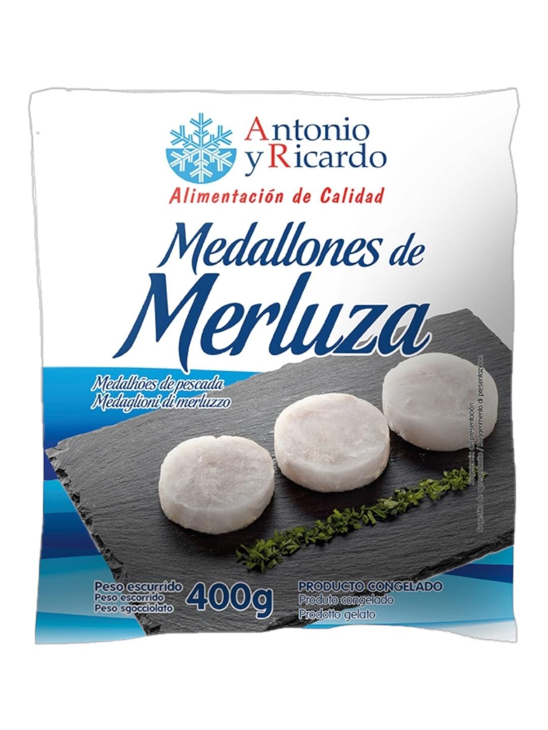 MEDALLON MERLUZA 12X400GR AYR