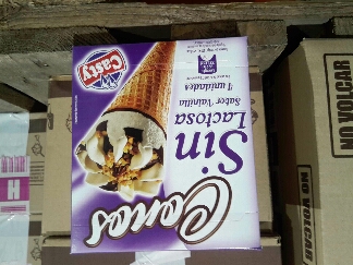 CONO VAINILLA "CASTY" SIN LACTOSA 6X4UND