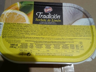 TARRINA SORBETE LIMON "CASTY" 6X1L