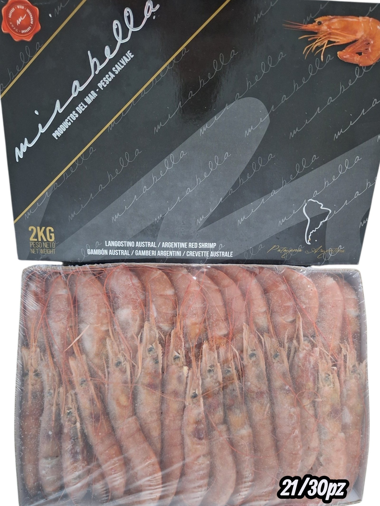 GAMBON CRUDO Nº2 "MIRABELLA" 6X2KG