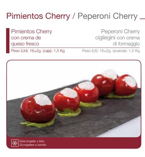 PIMIENTO CHERRY Q.FRESCO DLT ( 16 GR ) 1.5KG