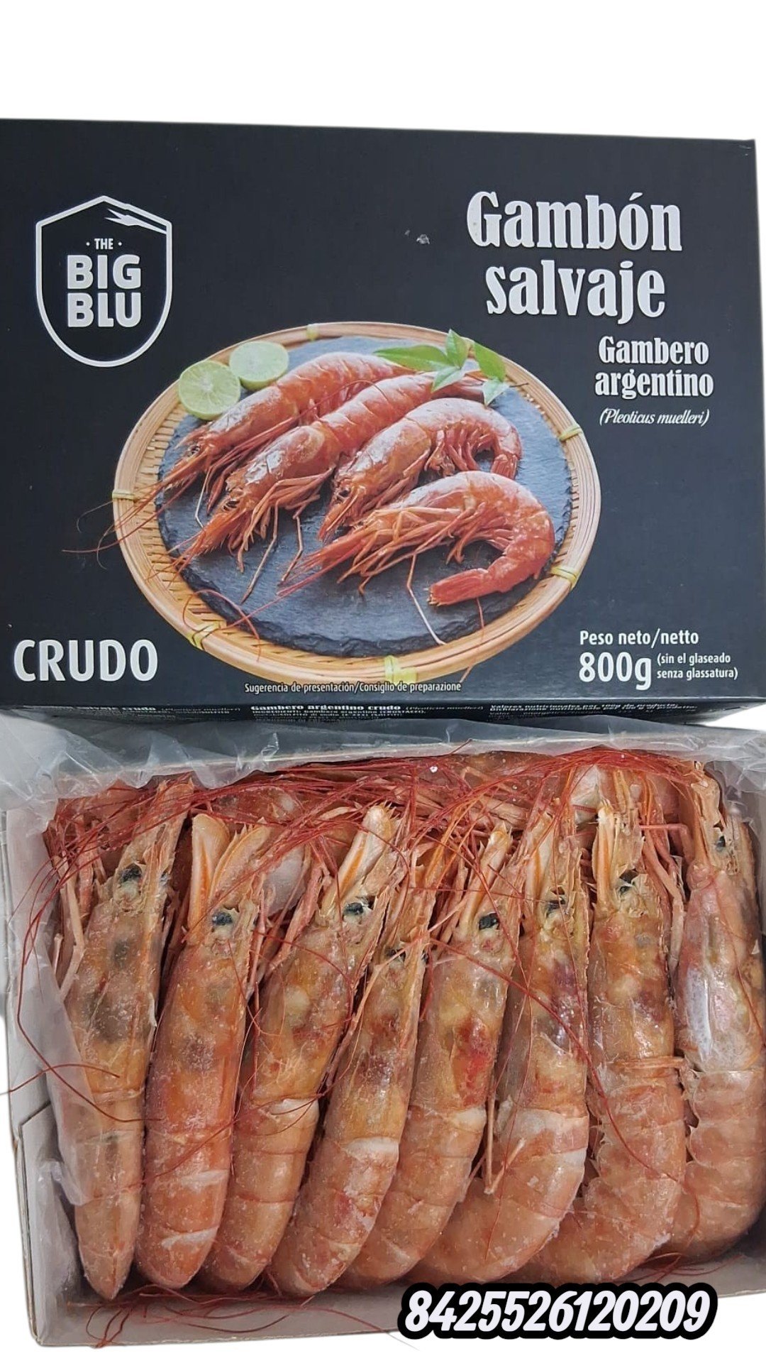 GAMBON CRUDO BIG BLU12X800GR