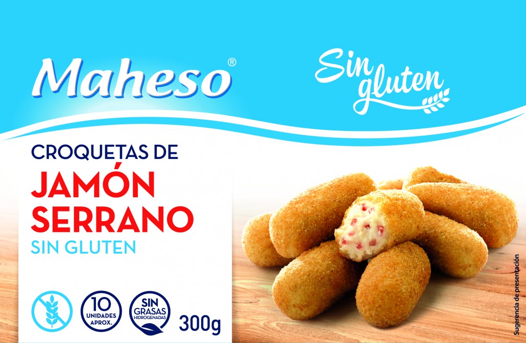 CROQUETA JAMON SIN GLUTEN 12X300GR