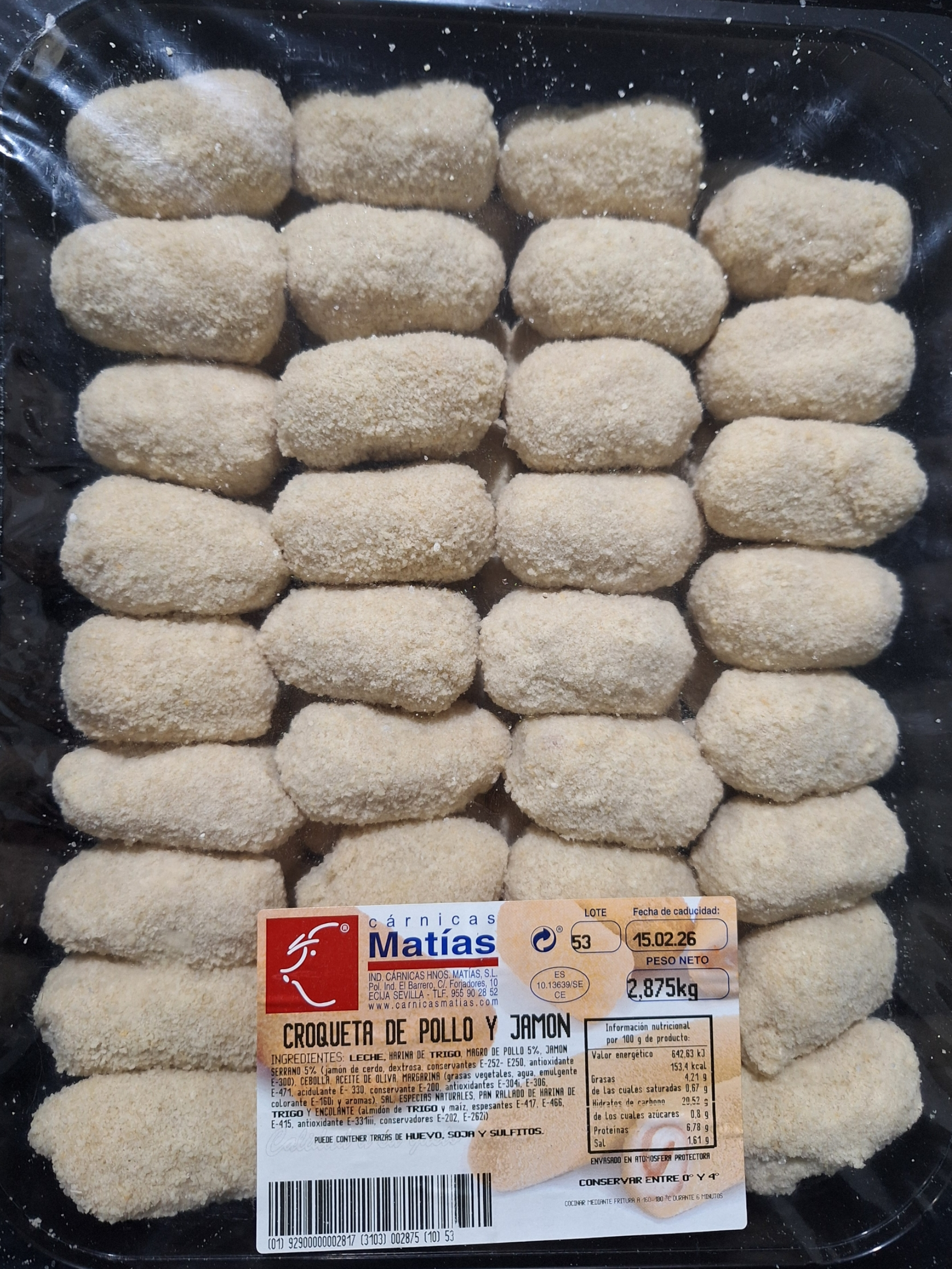 CROQUETA POLLO Y JAMON MATIAS KG