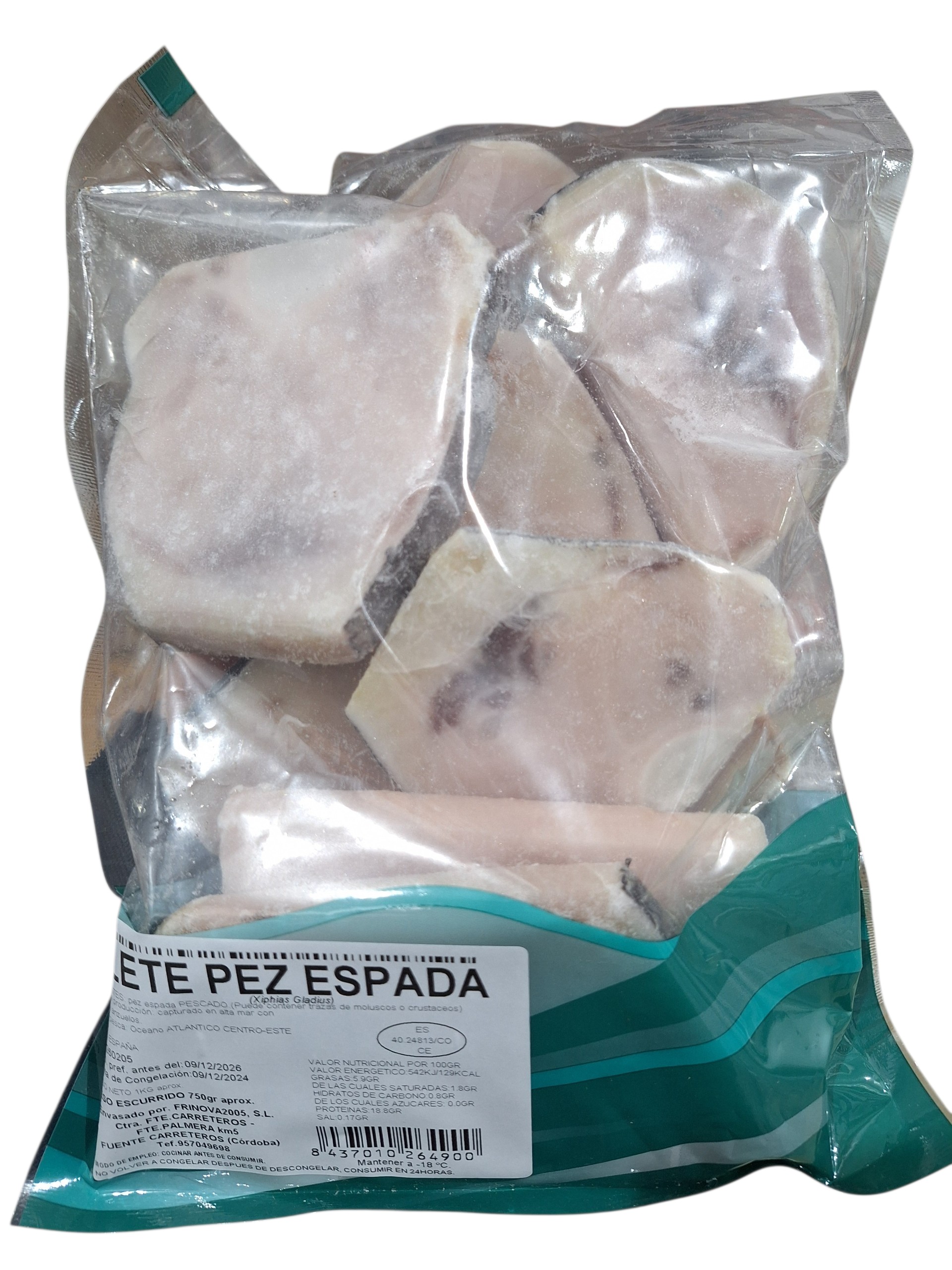 FTE. PEZ ESPADA PNG BOLSA 5X1KG