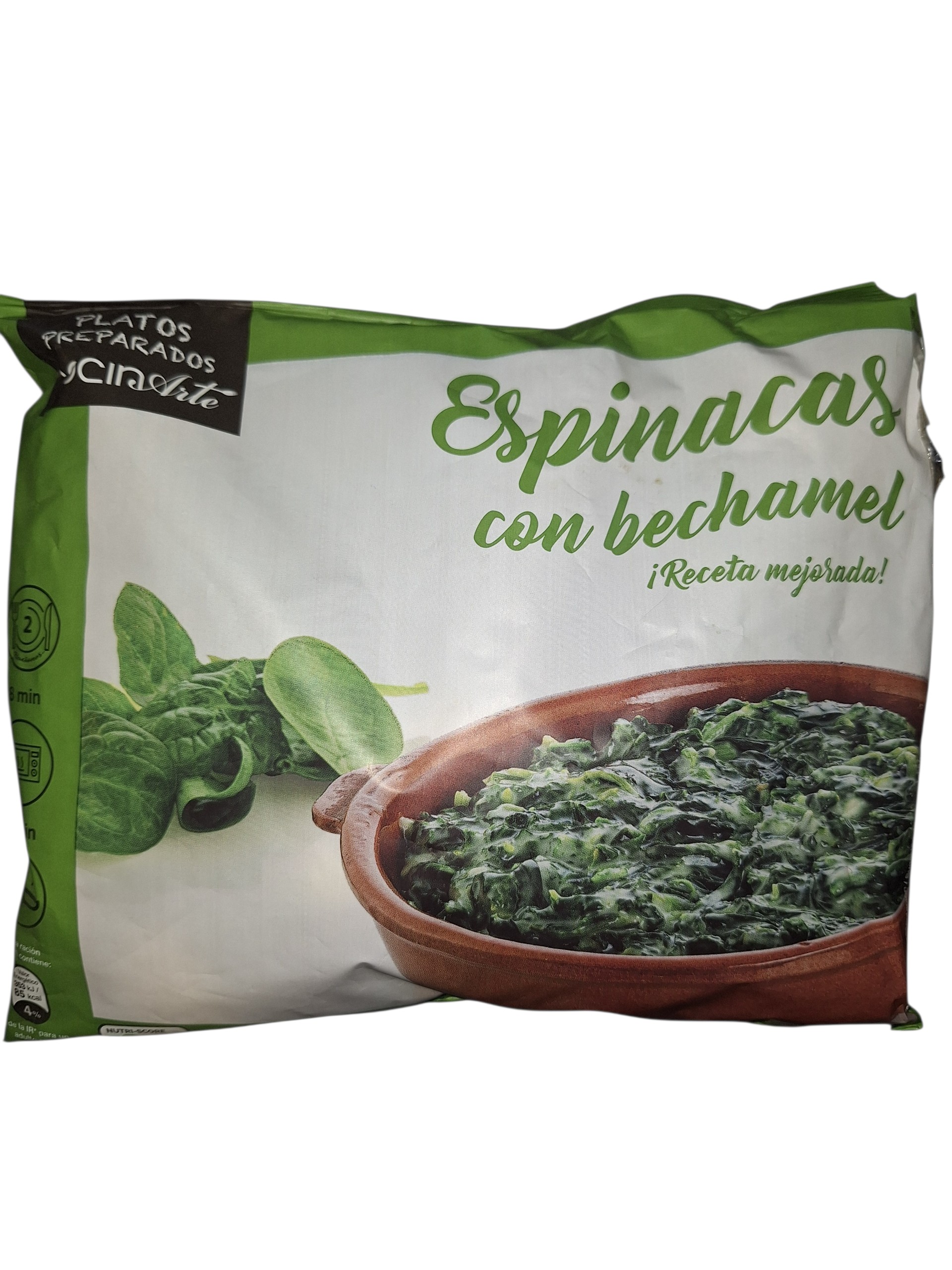 ESPINACA CON BECHAMEL  15X450GR COCINARTE