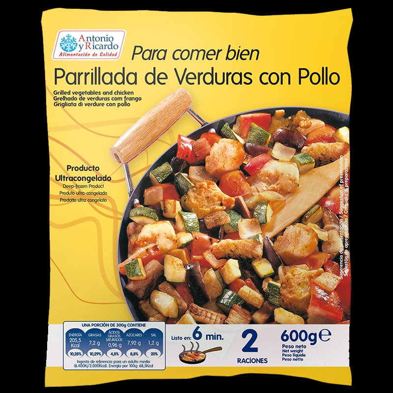 PARRILL. VERD-POLLO 10*600G AYR