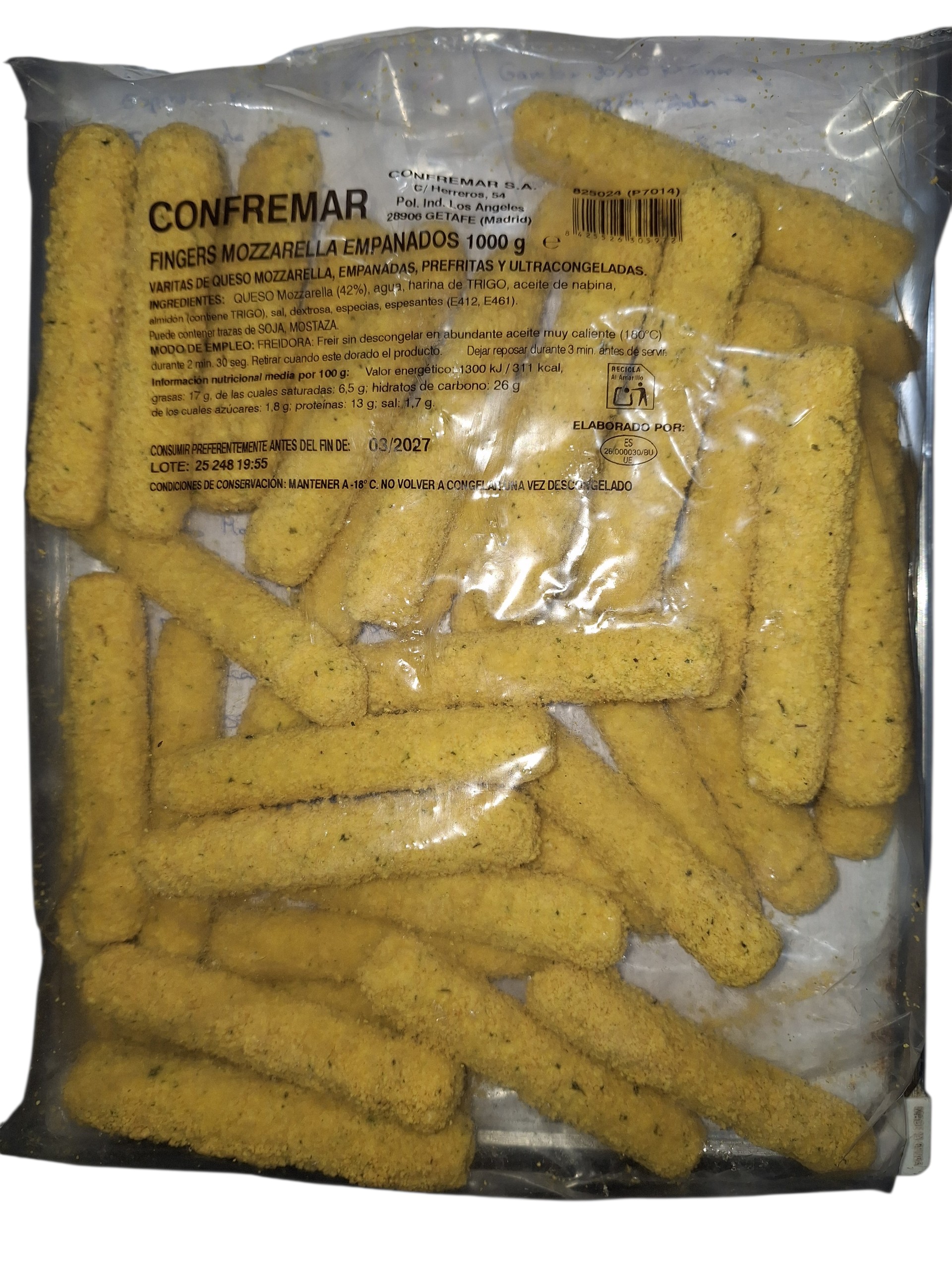 FINGERS MOZZARELLA AYR 5X1KG