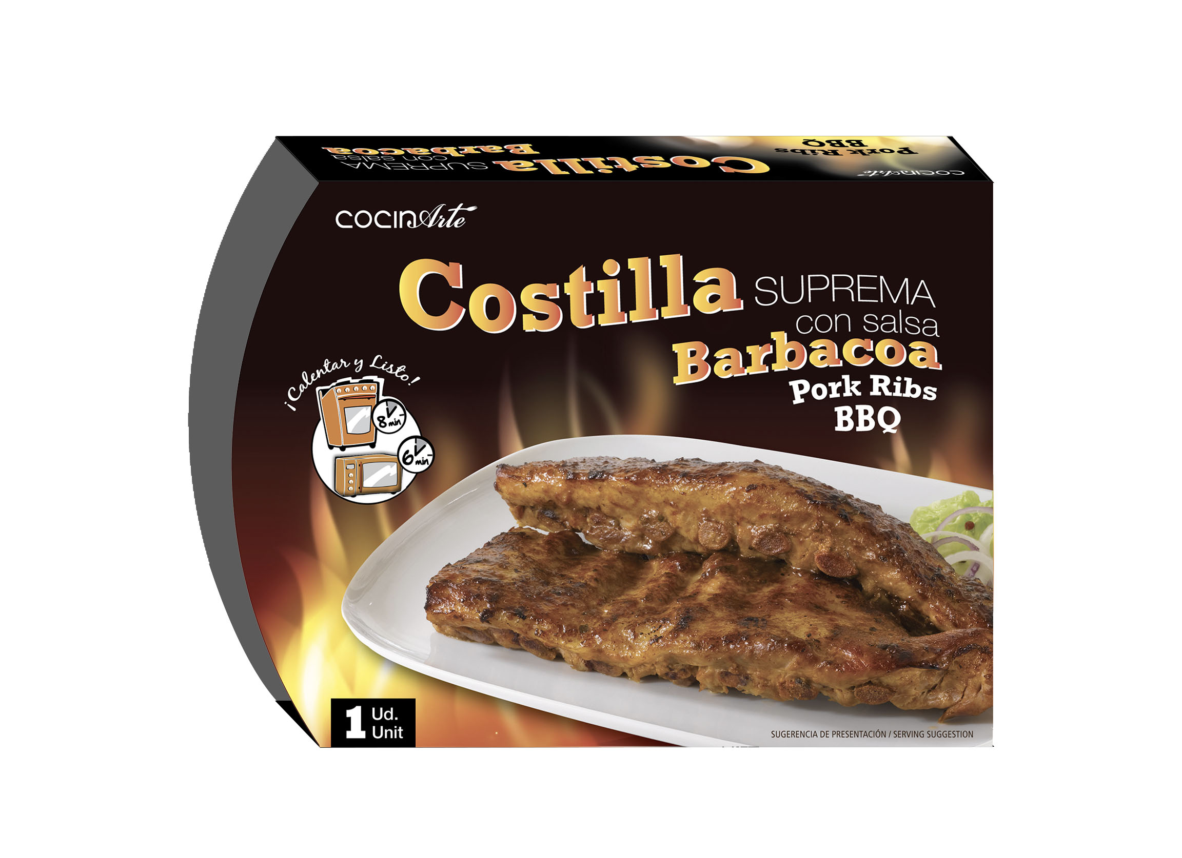 COSTILLA SUPREMA SALSA BBQ PCS 4KG