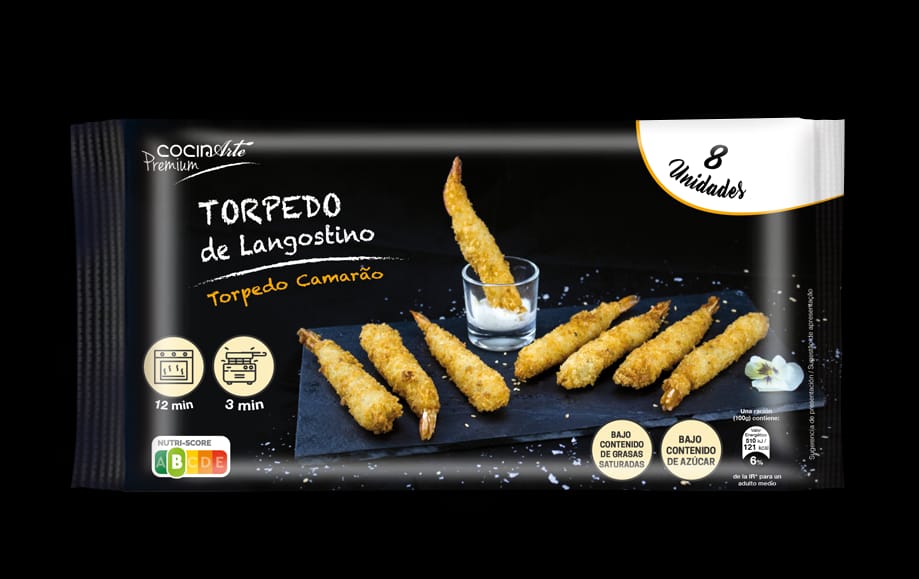 TORPEDO LANGOSTINO 8UND 12X200GR - COCINARTE