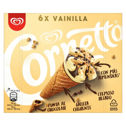 CORNETTO "FRIGO" VAINILLA 6X6UND