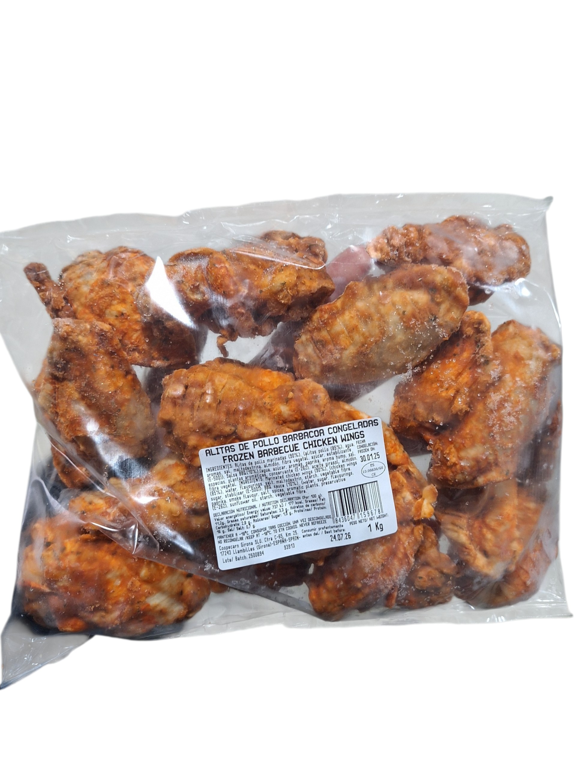 ALITAS DE POLLO BBQ "COOPECARN" 5X1KG