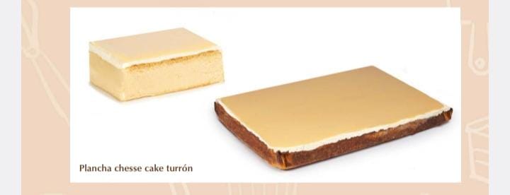 PLANCHA CHEESE CAKE TURRON "ARTES"