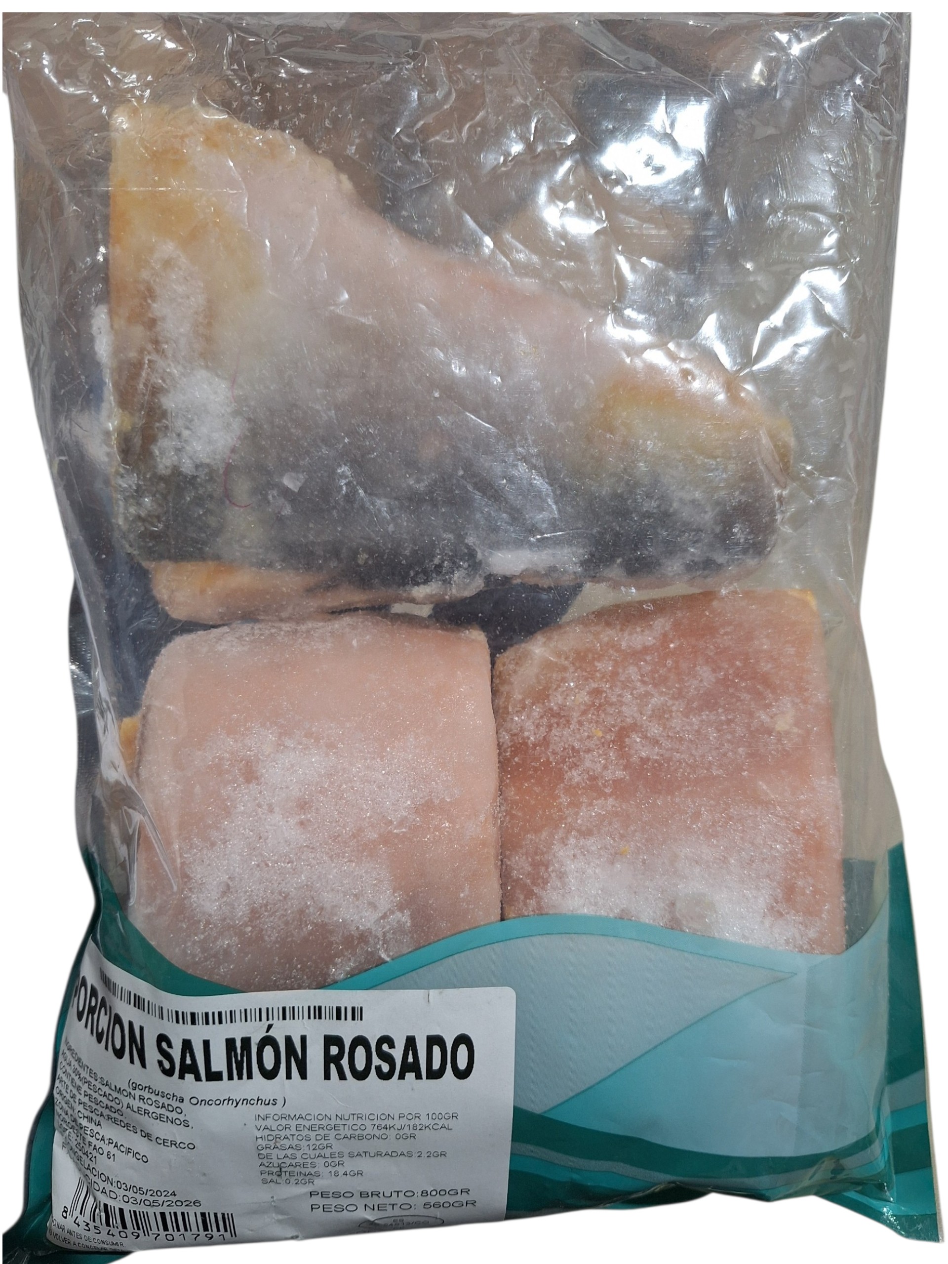 PORCION SALMON ROSADO "PNG" 6X800GR