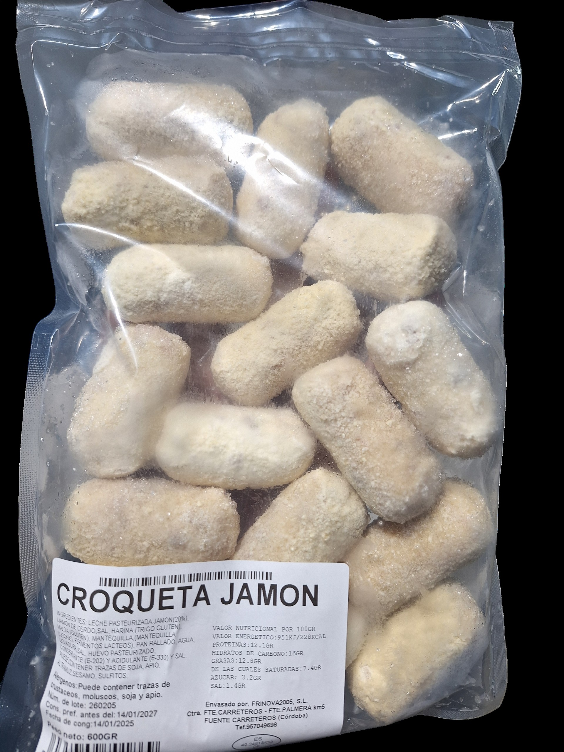 CROQUETA JAMON PNG 8X600GR