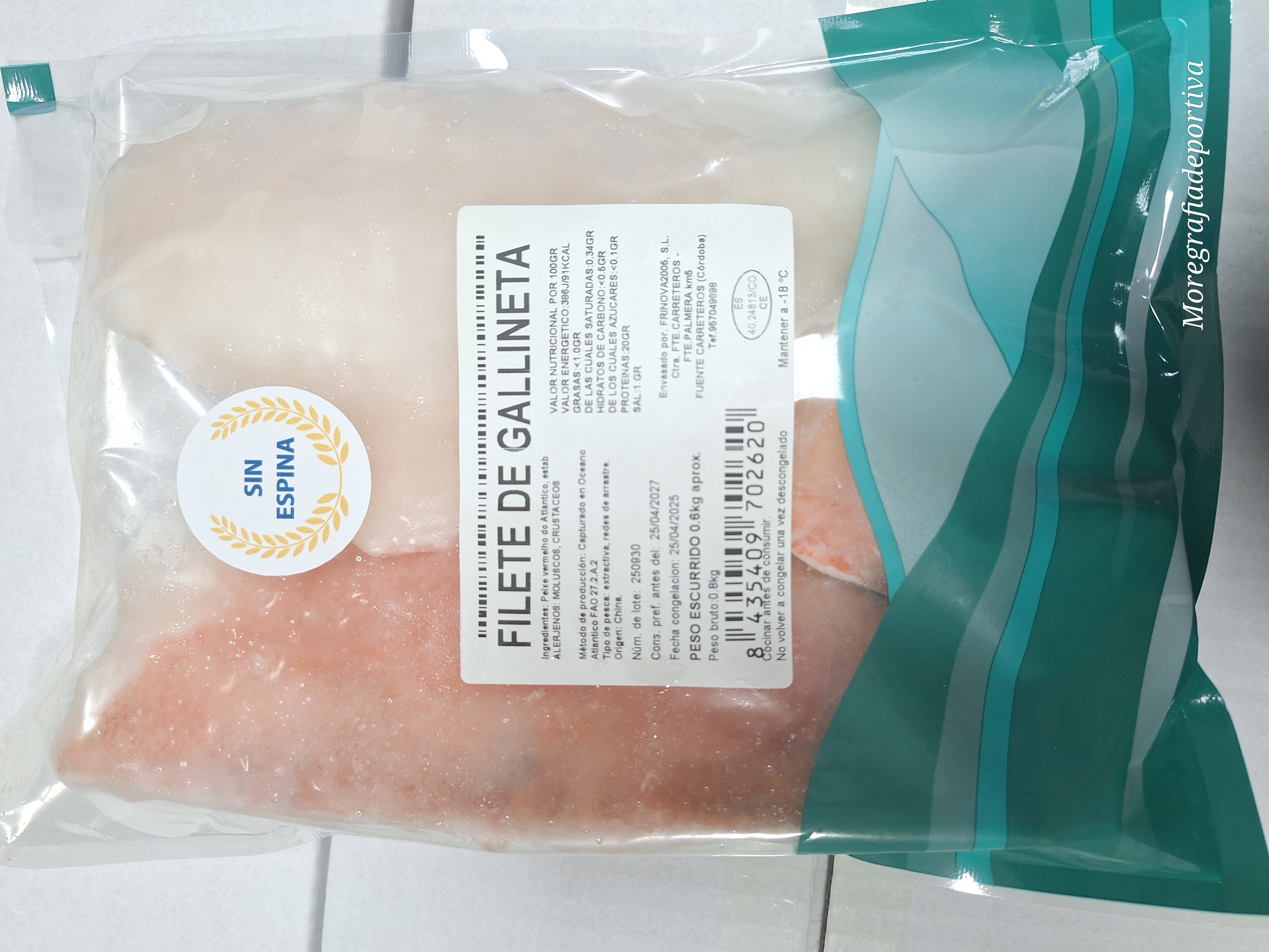 FILETE GALLINETA  S/ESP "PNG" 6X800GR